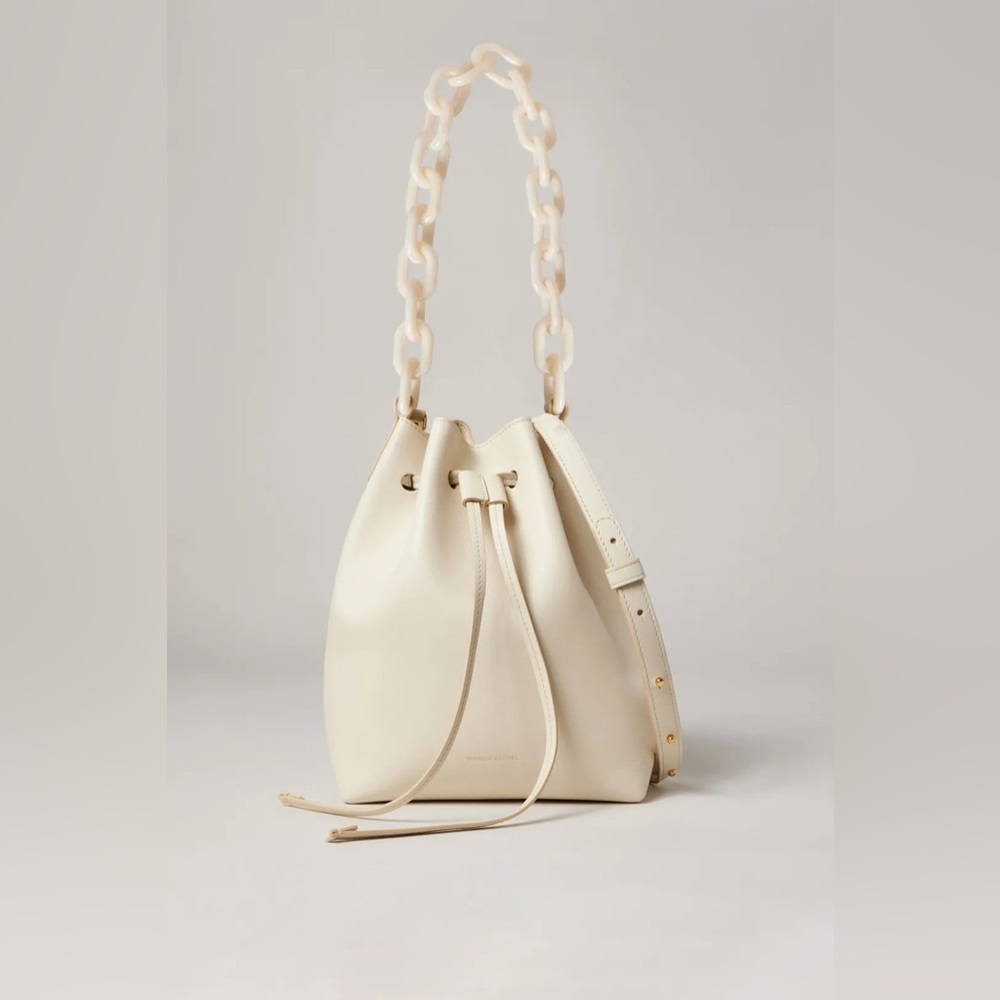 Mansur Gavriel Twist Leather Bucket Bag